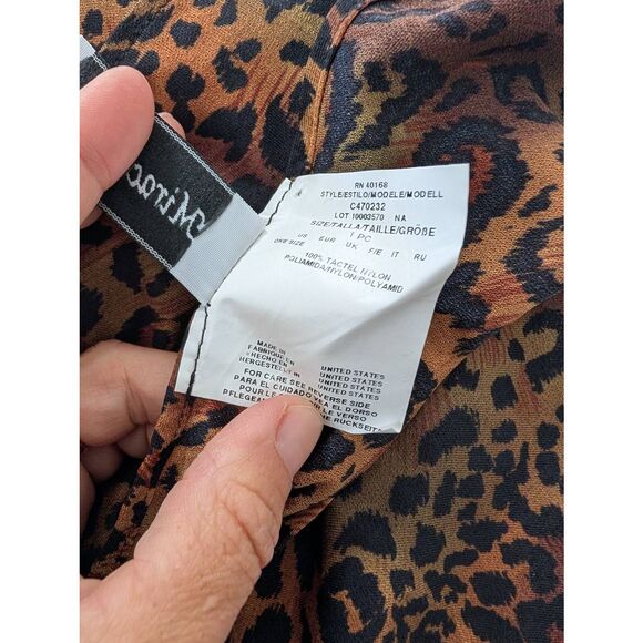 Miraclesuit Wrap Skirt Cover Up leopard print women's one size tie - Picture 5 of 5